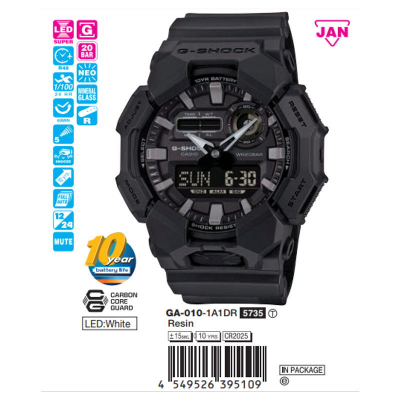 Casio Nam GA-010-1A1DR