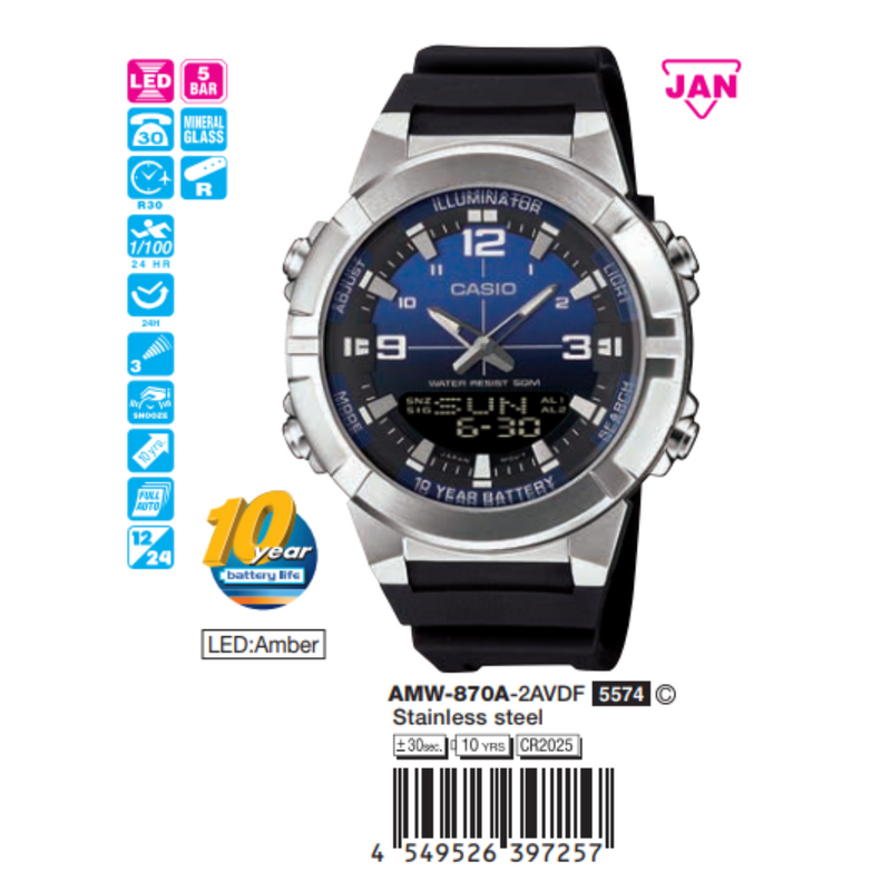 Casio Nam AMW-870A-2AVDF