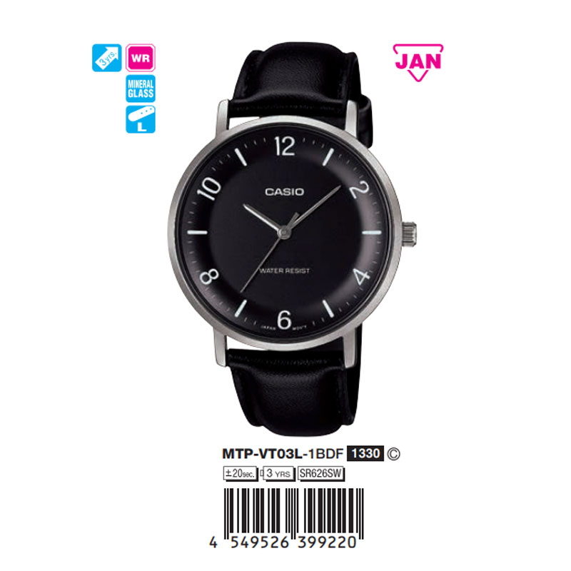 Casio Nam MTP-VT03L-1BDF