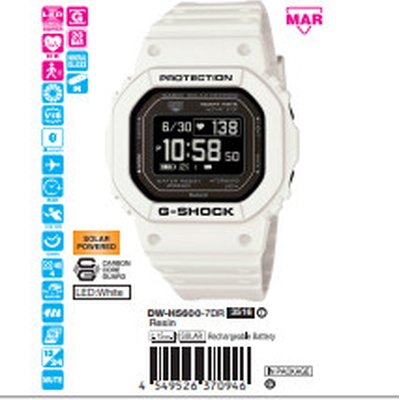 Casio - Nam  DW-H5600-7DR Size 44.5mm