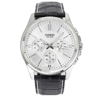 Đồng Hồ Casio MTP-1375L-7AVDF Ba Mặt Số Phụ, Giá Sốc