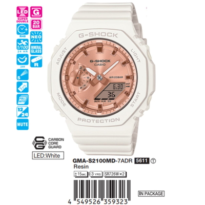 Casio - Nữ GMA-S2100MD-7ADR Size 43.5mm