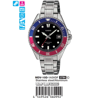 Casio Nam MDV-10D-1A3VDF