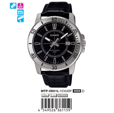 Casio - Nam MTP-VD01L-1CVUDF Size 45mm