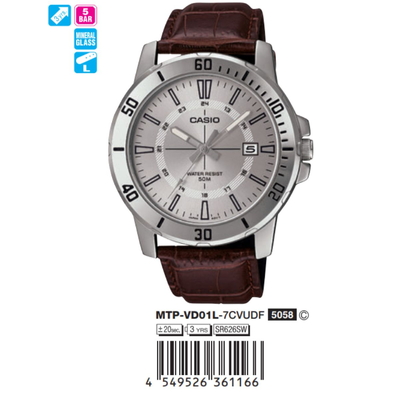 Casio - Nam MTP-VD01L-7CVUDF Size 45mm