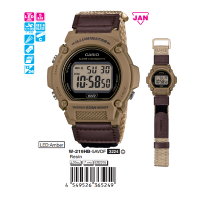 Casio Nam W-219HB-5AVDF