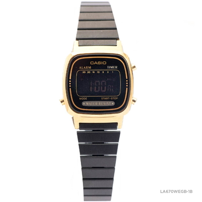 Casio - Nữ LA670WEGB-1BDF Size 30.3 × 24.6 mm