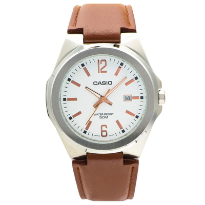 Casio MTP-E158L-7AVDF Dây Da Tổng Hợp, Thay Pin Miễn Phí