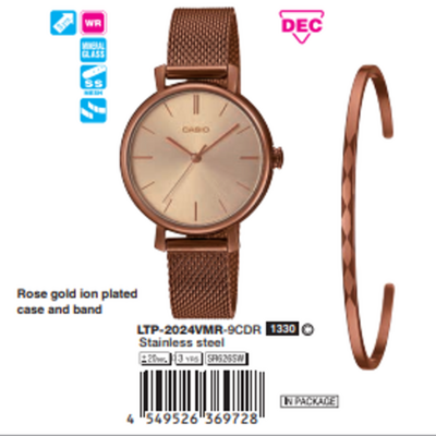 Casio Nữ LTP-2024VMR-9CDR