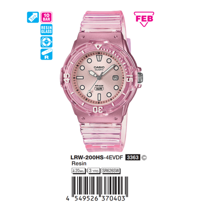 Casio Nữ LRW-200HS-4EVDF