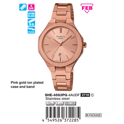 Casio Nữ SHE-4563PG-4AUDF