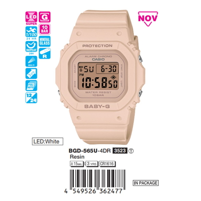 Casio - Nữ BGD-565U-4DR Size 42.1 × 37.9 mm