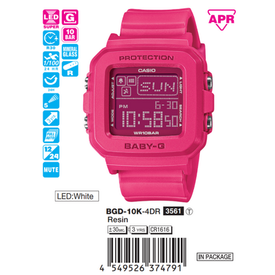 Casio Baby-G Nữ BGD-10K-4DR