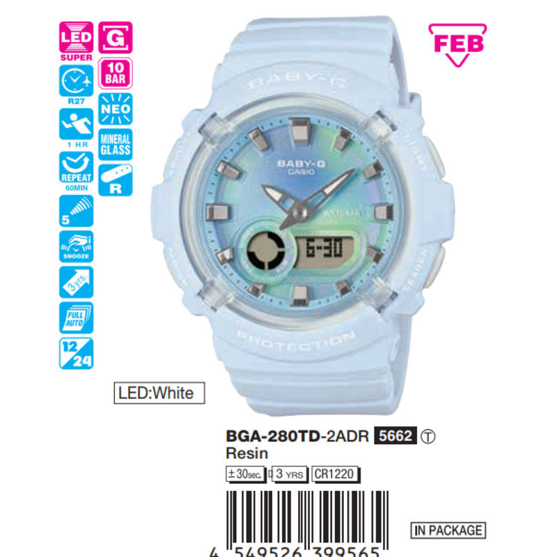 Casio Nữ BGA-280TD-2ADR