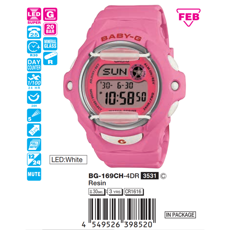 Casio Nữ BG-169CH-4DR
