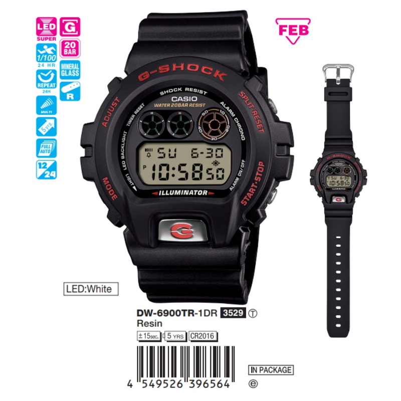 Casio Nam DW-6900TR-1DR