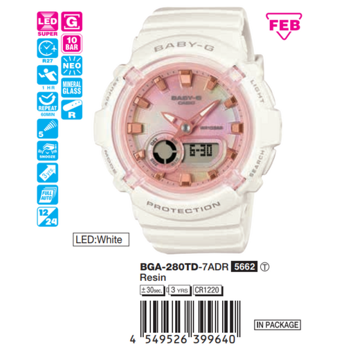 Casio Nữ BGA-280TD-7ADR