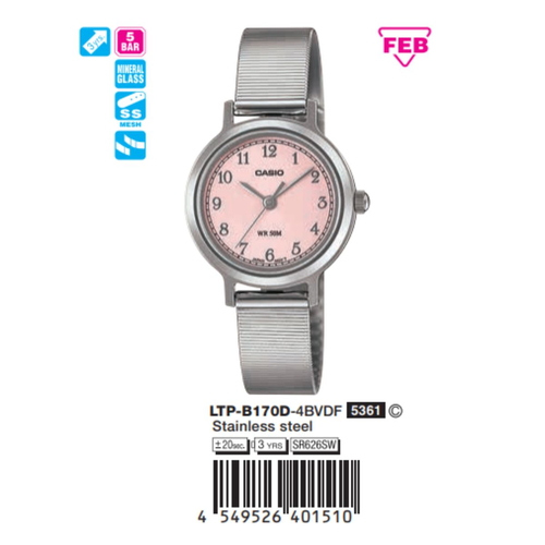 Casio Nữ LTP-B170D-4BVDF