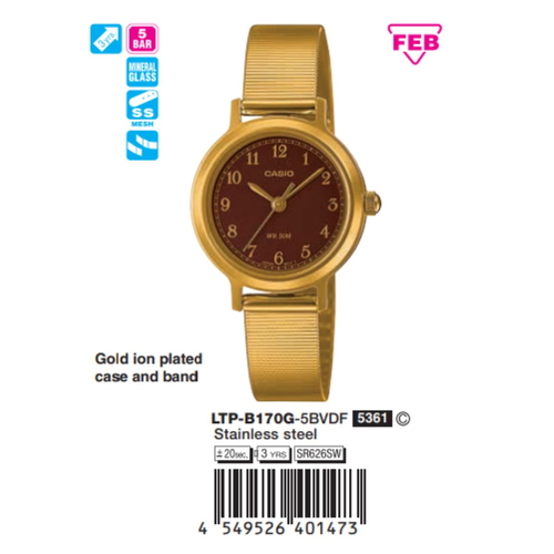 Casio Nữ LTP-B170G-5BVDF