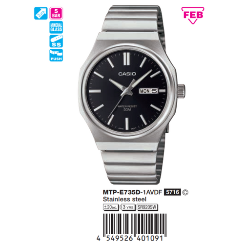 Casio MTP Nam MTP-E735D-1AVDF
