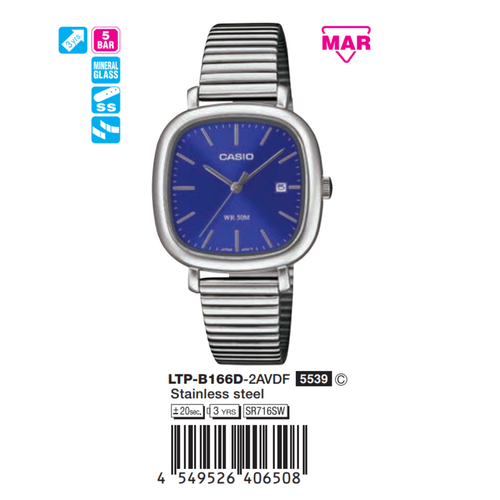 Casio Nữ LTP-B166D-2AVDF