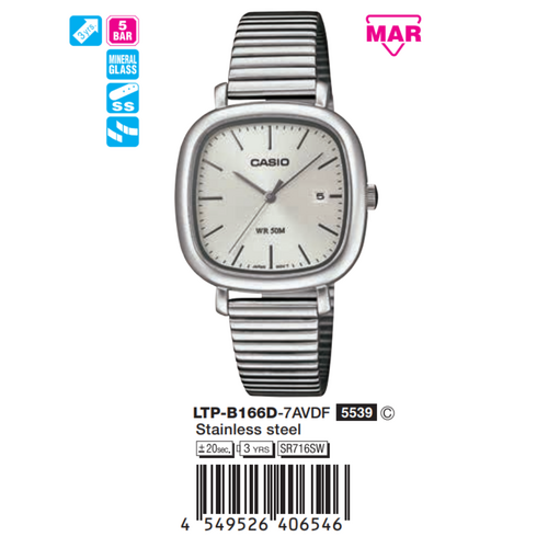 Casio Nữ LTP-B166D-7AVDF