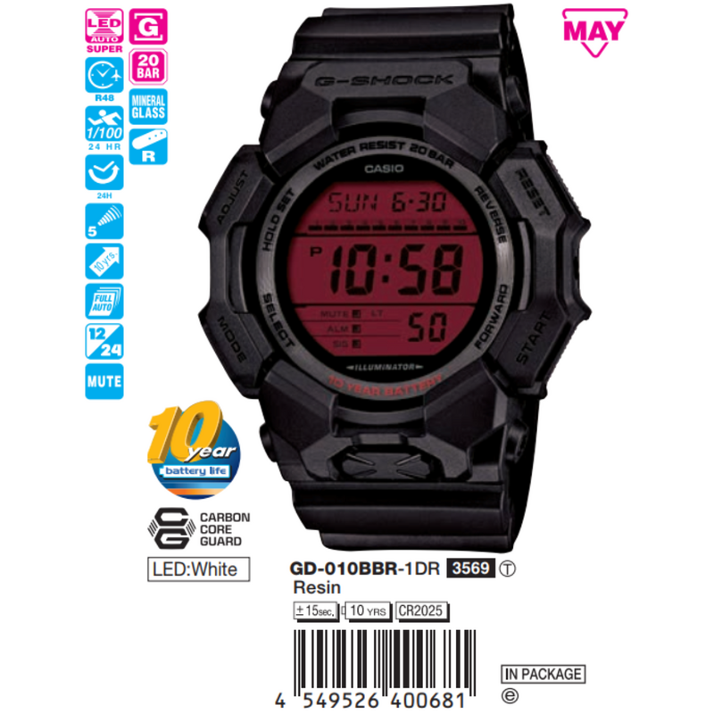 Casio Nam GD-010BBR-1DR