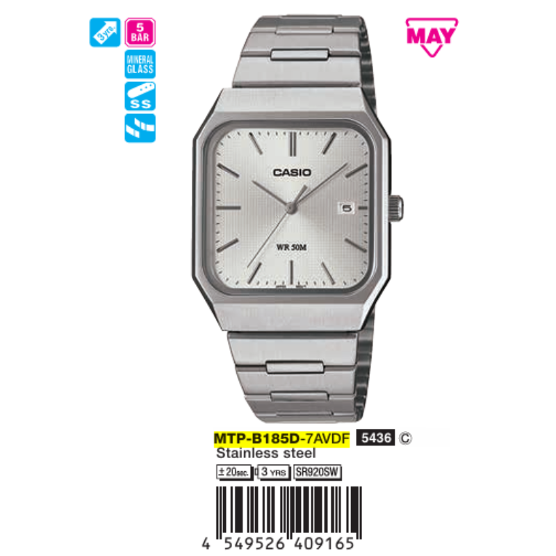 Casio Nam MTP-B185D-7AVDF
