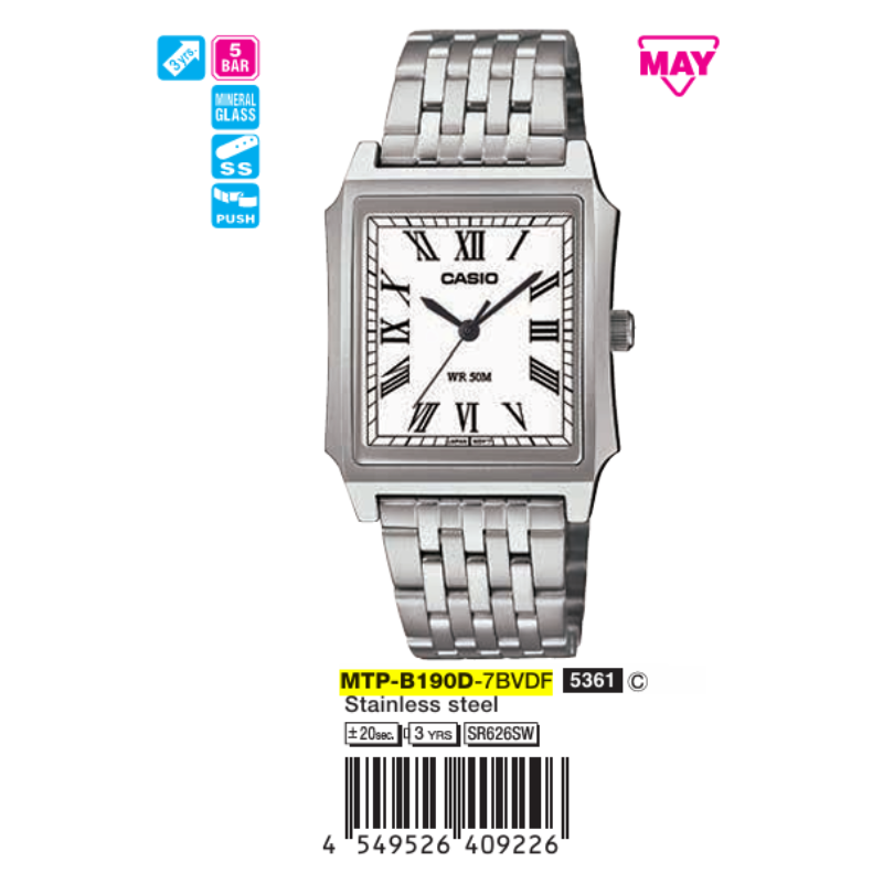 Casio Nam MTP-B190D-7BVDF