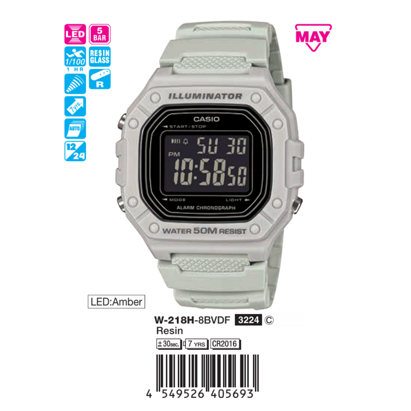 Casio Nam W-218H-8BVDF