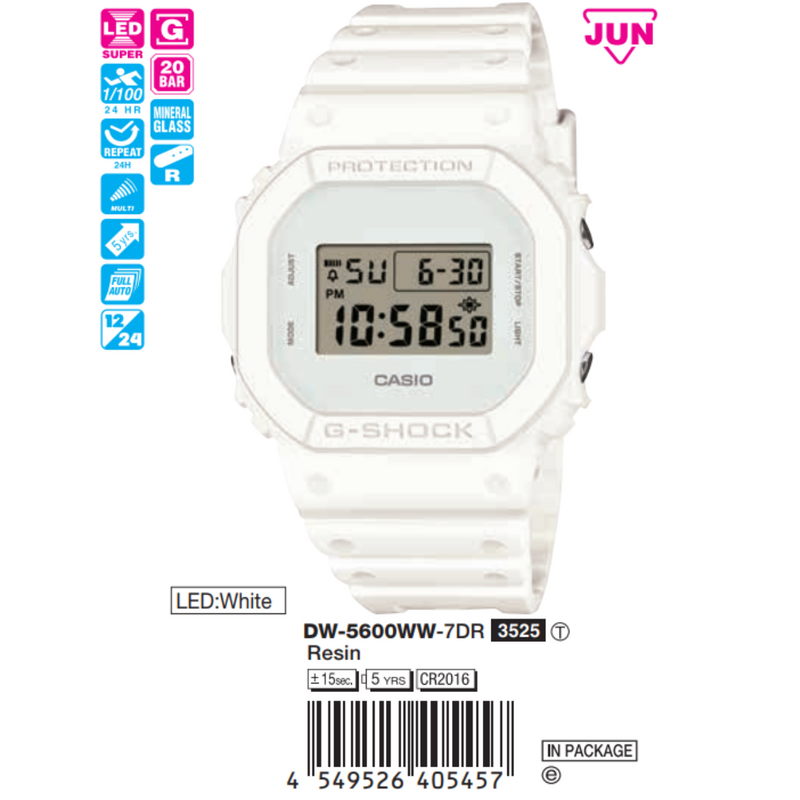 Casio G-Shock Unisex DW-5600WW-7DR