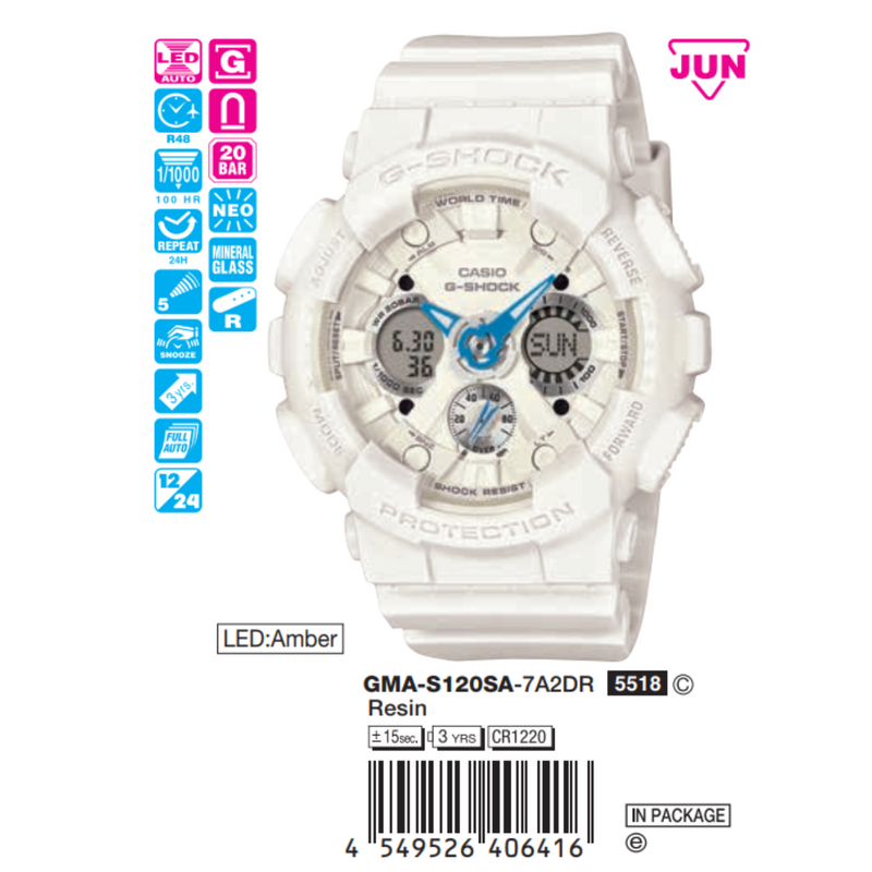 Casio G-Shock Nam GMA-S120SA-7A2DR
