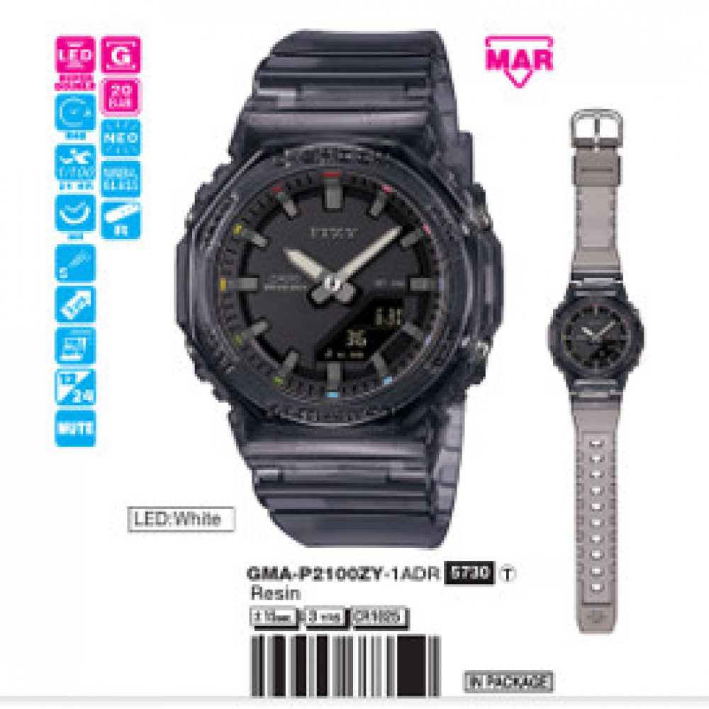 Casio - Unisex GMA-P2100ZY-1ADR Size 40.2mm