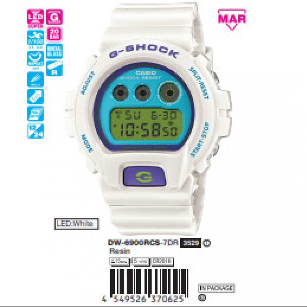 Casio - Nam DW-6900RCS-7DR Size 50mm