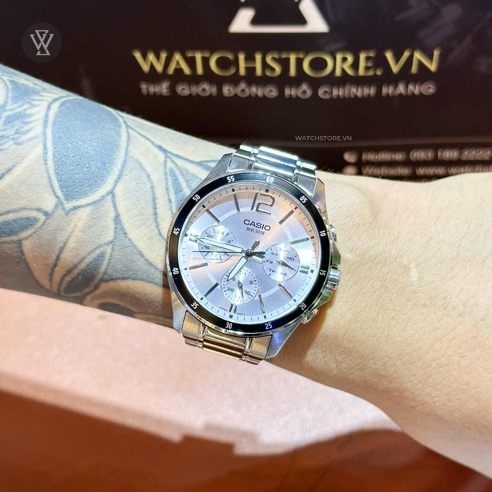 Đồng hồ Casio MTP-1374D-7AVDF 43.5mm, Chất Lượng