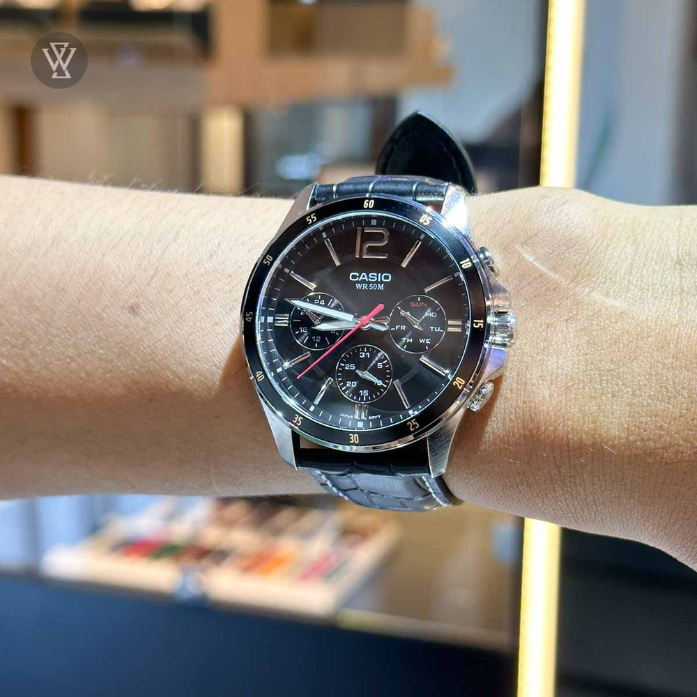 Đồng hồ Casio MTP-1374L-1AVDF 6 Kim, Giá Tốt