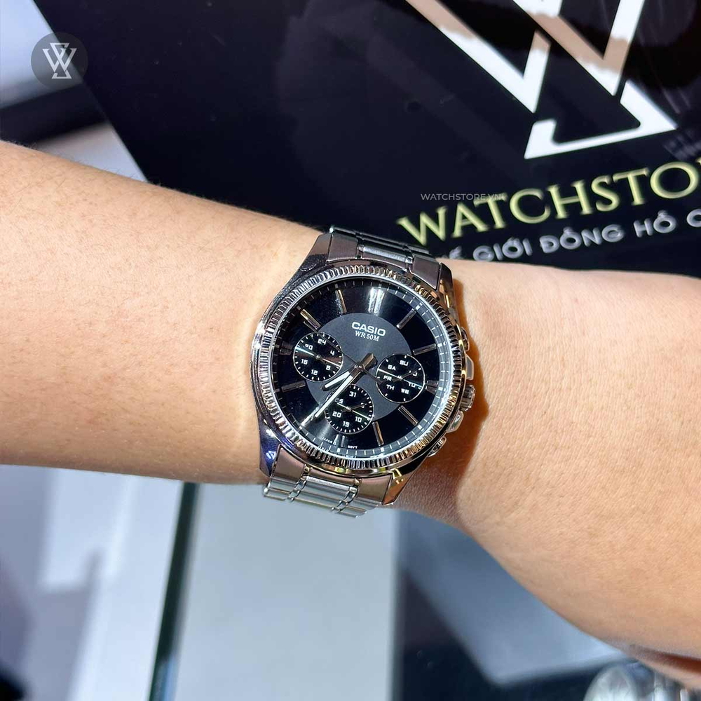 Đồng hồ Nam Casio MTP-1375D-1AVDF chính hãng, Giảm 30%
