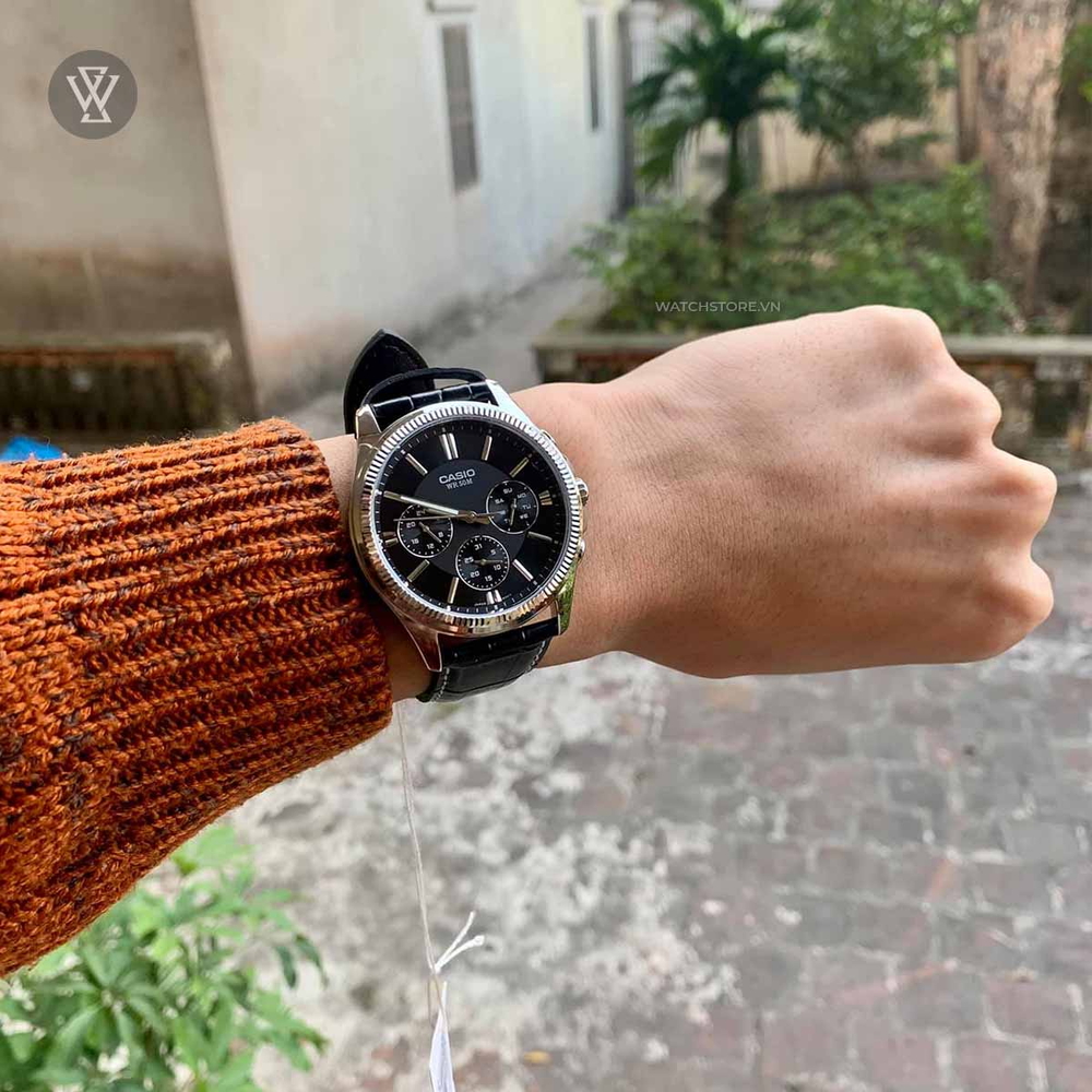 Đồng Hồ Casio MTP-1375L-1AVDF 6 Kim, Giá Cạnh Tranh