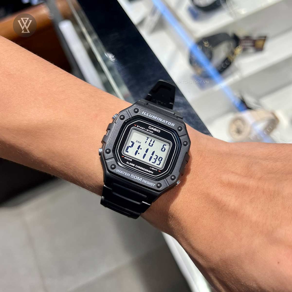 Casio - Nam W-218H-1AVDF Size 44.4 × 43.2 mm