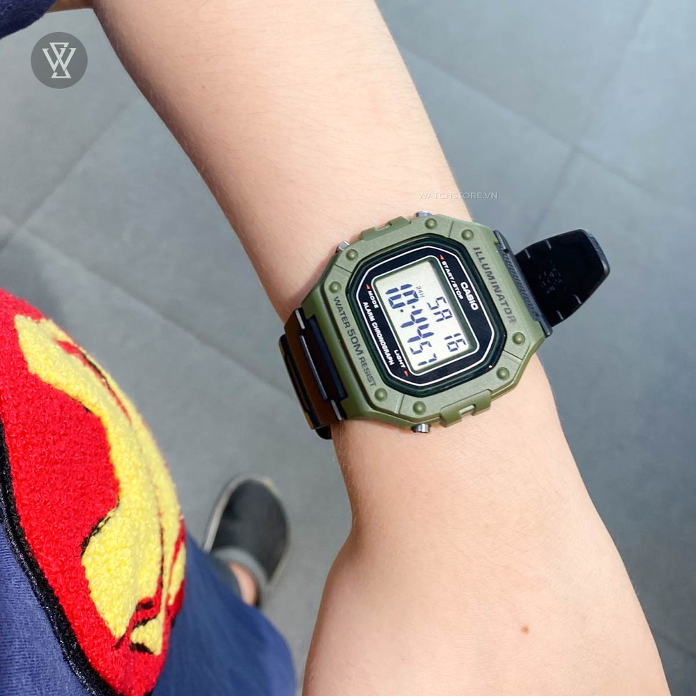 Casio W-218H-3AVDF Chính Hãng, Giá Rẻ