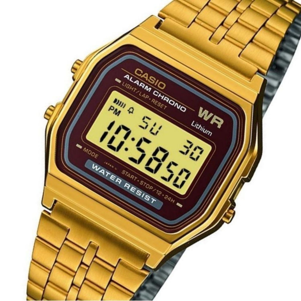 Casio - Unisex A159WGEA-5DF Size 30.3 × 24.6 mm