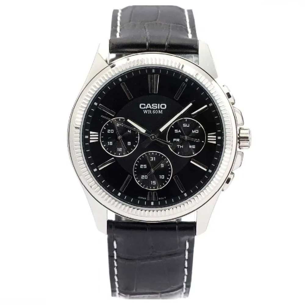 Đồng Hồ Casio MTP-1375L-1AVDF 6 Kim, Giá Cạnh Tranh