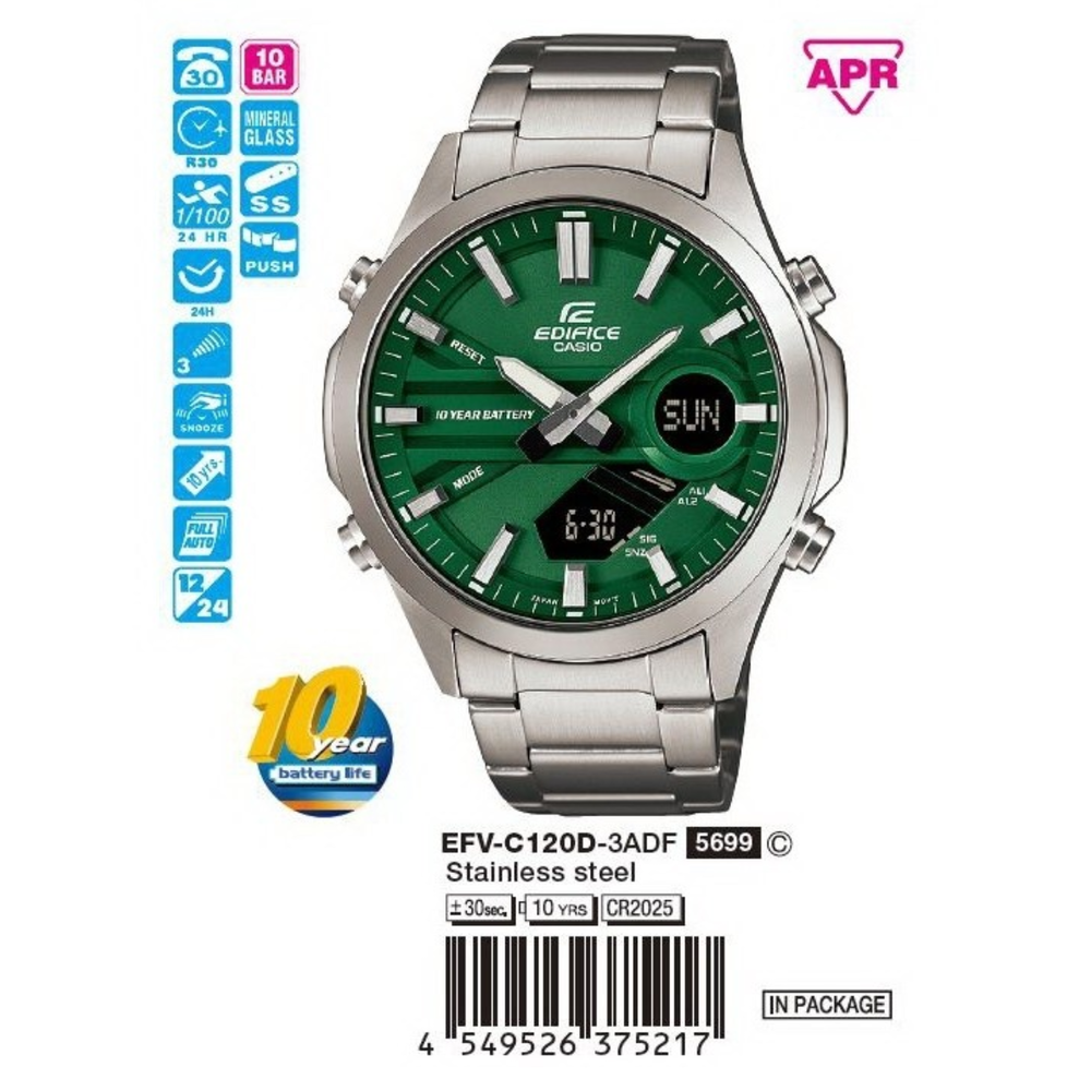 Casio - Nam EFV-C120D-3ADF Size 45.5mm