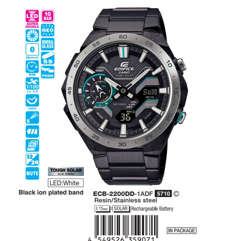 Casio - Nam ECB-2200DD-1ADF Size 48.1 mm