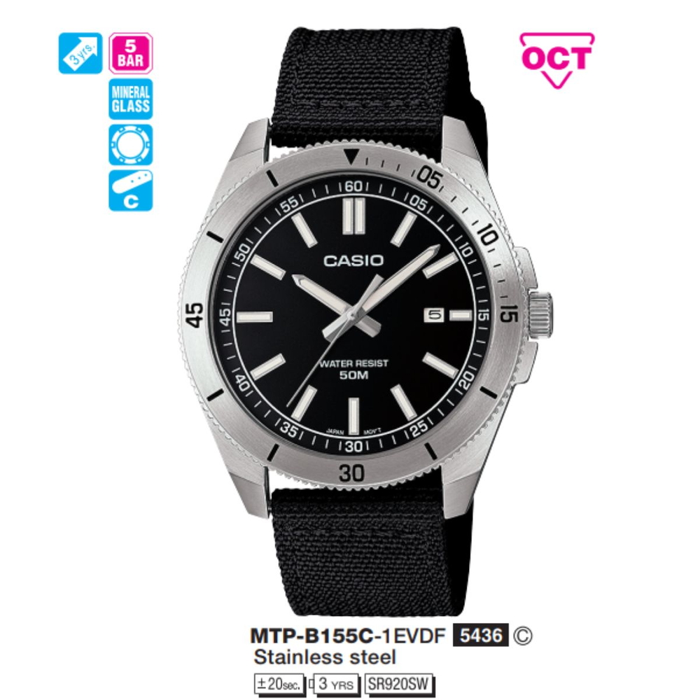 Casio - Nam MTP-B155C-1EVDF Size 41.3mm