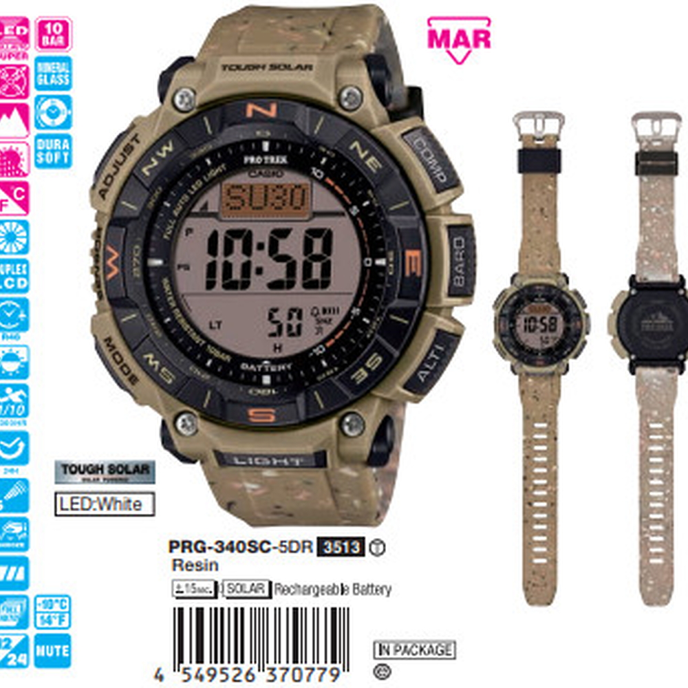 Casio Protrek Nam PRG-340SC-5DR