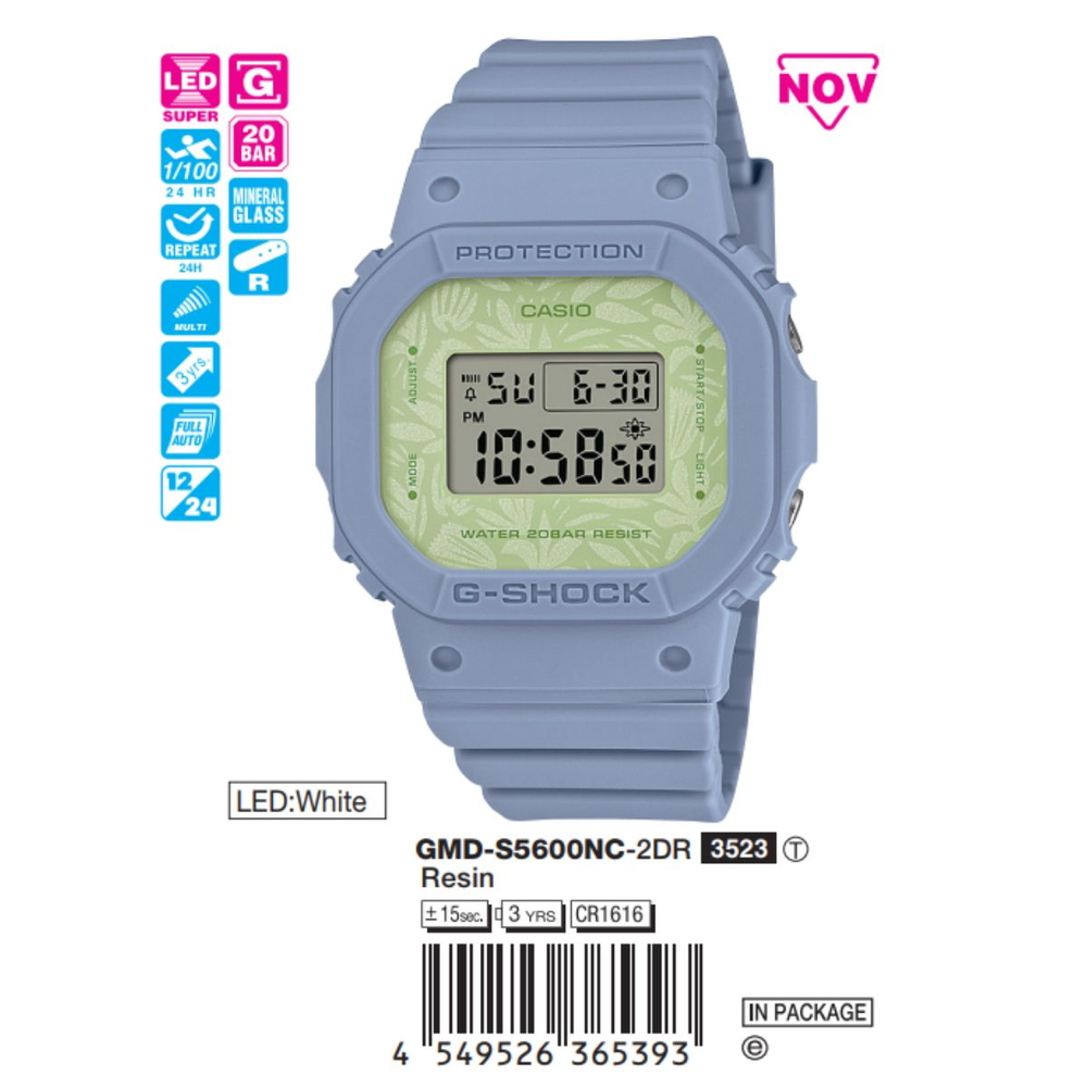 Casio - Nữ GMD-S5600NC-2DR Size 45.7 × 40.5 mm