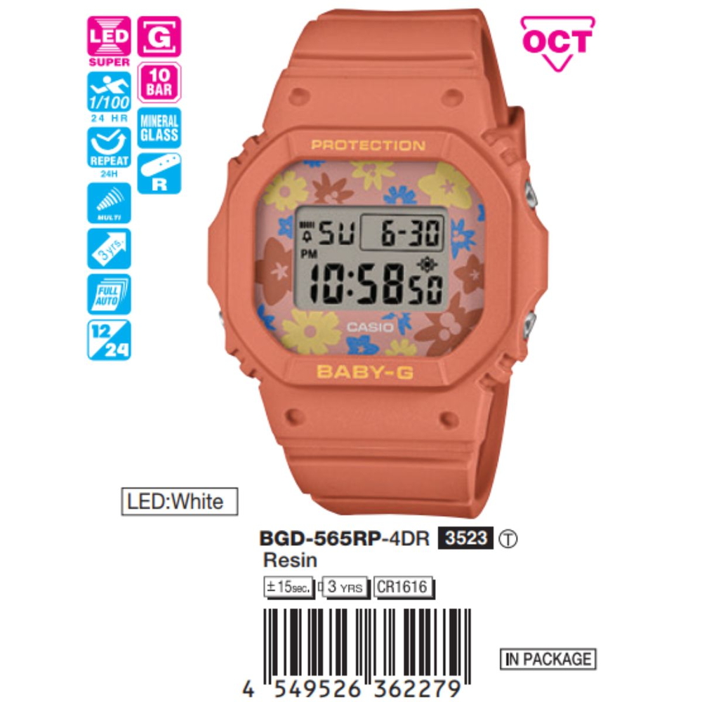 Casio - Nữ BGD-565RP-4DR Size 42.1 × 37.9 mm