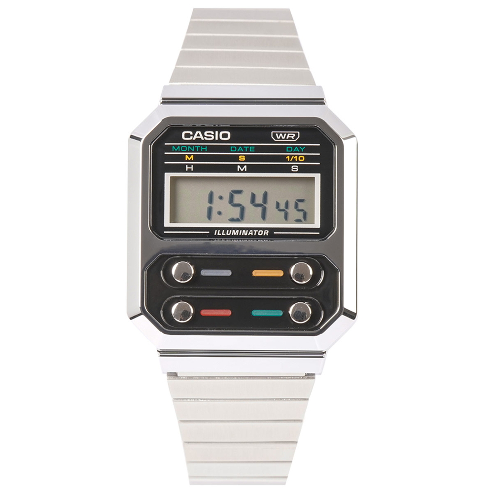 Casio - Unisex A100WE-1ADF Size 40.7 × 32.7  mm 