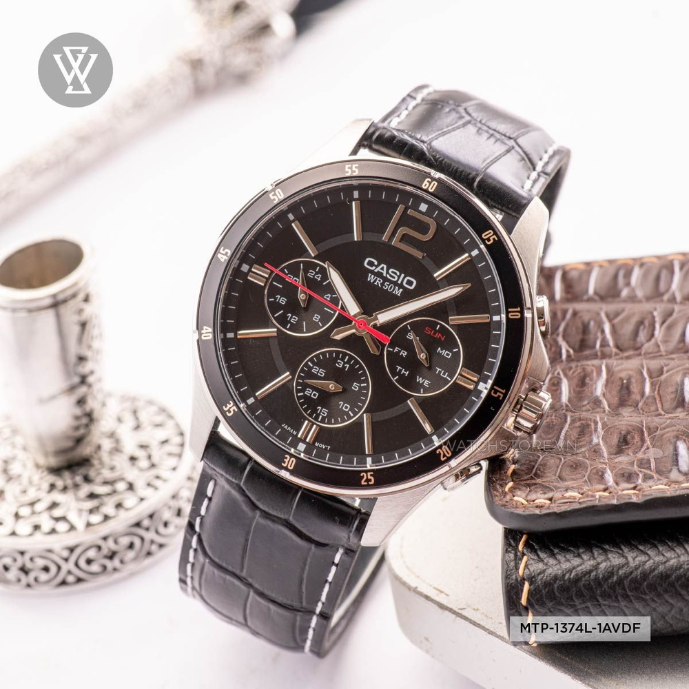 Đồng hồ Casio MTP-1374L-1AVDF 6 Kim, Giá Tốt